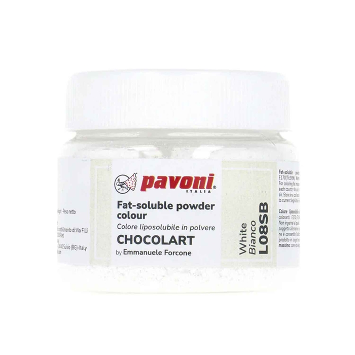 PO LIPOSSOLUVEL CHOCOLART BRANCO 40G - PAVONI - 8029248326767