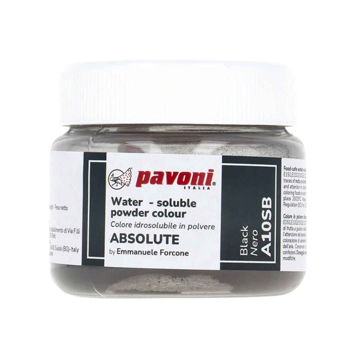 WATER-SOLUBLE POWDER ABSOLUTE BLACK 50G - PAVONI - 8029248326927