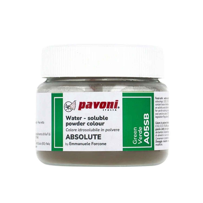 WATER-SOLUBLE POWDER ABSOLUTE GREEN 50G - PAVONI - 8029248326859