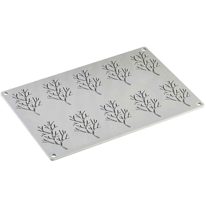 SILICONE WOOD MOULD 10 CAVITIES 30X20CM - PAVONI - 8029248385498