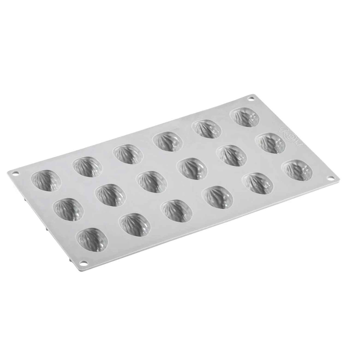 SILICONE NUTSHELL MOULD 18 CAVITIES 30X20CM - PAVONI - 8029248385412