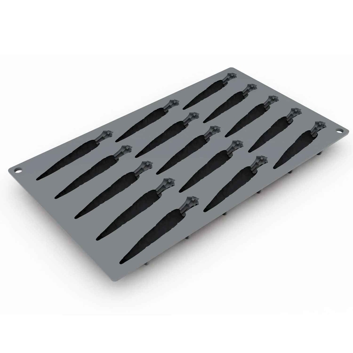 MOLDE SILICONE 30X20CM CARROT 15 CAVID GG046S - PAVONI - 8029248405134