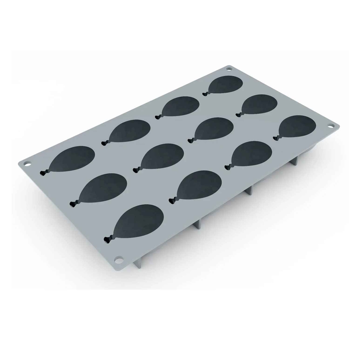 MOLDE SILICONE 30X20CM BALLOON 12 CAVID GG052S - PAVONI - 8029248406209