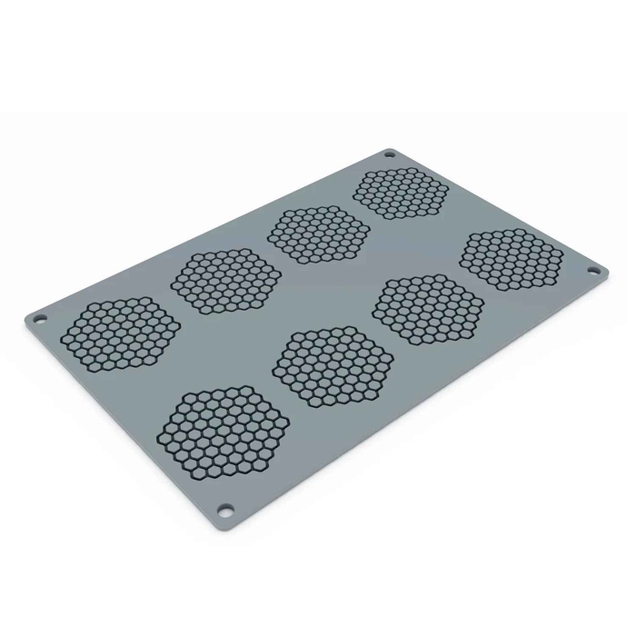 MOLDE SILICONE 30X20CM HONEYCOMB 8 CAVID GG047S - PAVONI - 8029248405400