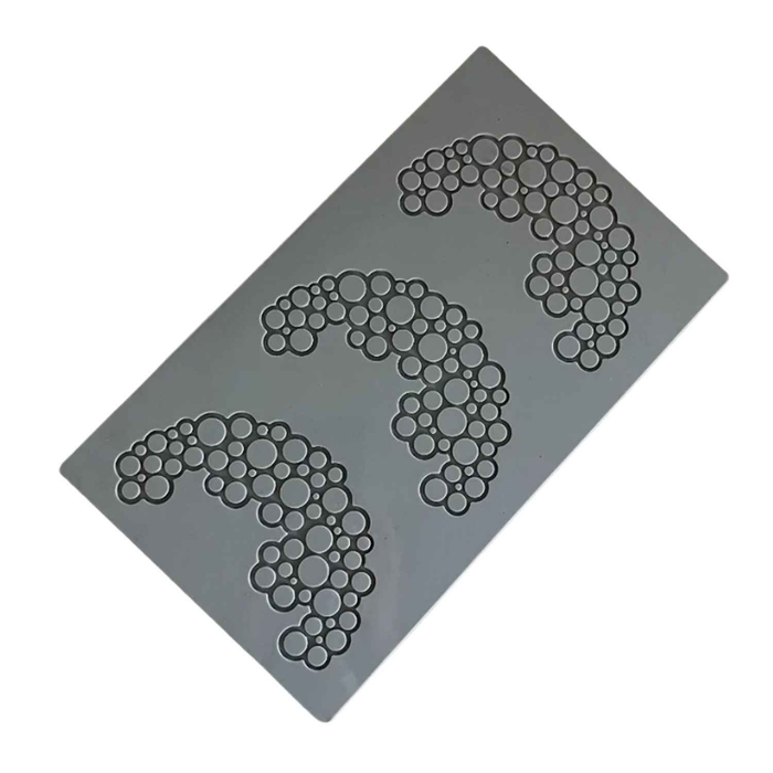 MOLDE SILICONE PAVODECOR CRESCENT CIRCLES PR004 - PAVONI - 8029248433410