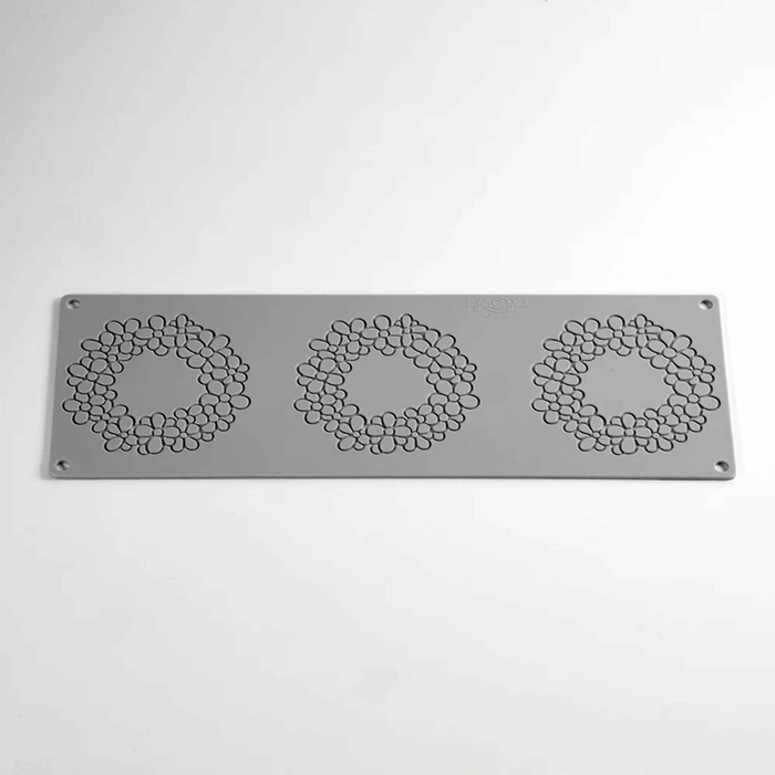 MOLDE SILICONE 395X140MM 3 JASMINE GOURMAND GG061S - PAVONI - 8029248456112
