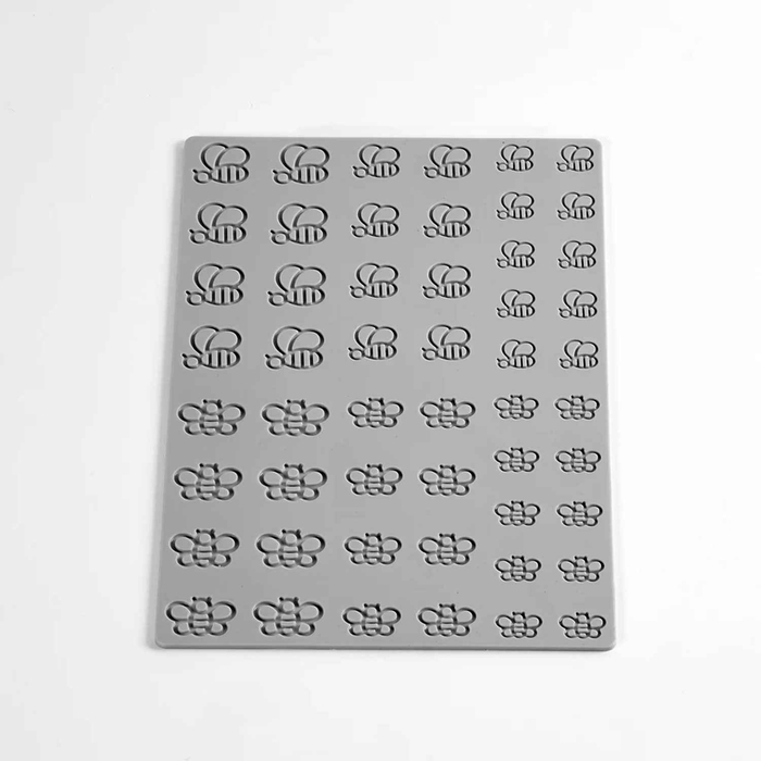 MOLDE SILICONE 300X200MM 52 BEES GOURMAND GG064S - PAVONI - 8029248456143