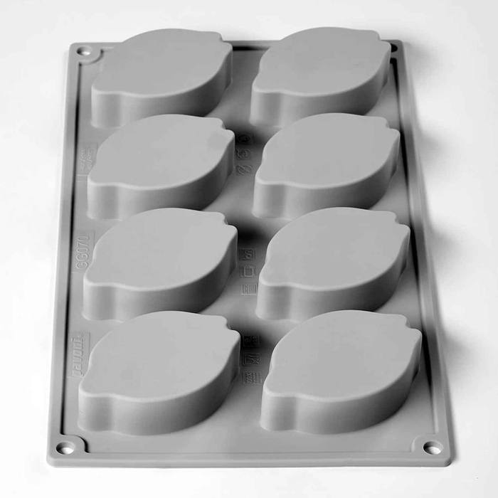 MOLDE SILICONE 300X175MM 8 HALF LEMON GG070S - PAVONI - 8029248481022