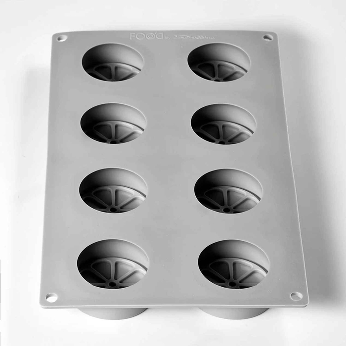 MOLDE SILICONE 300X175MM 8 HALFORANGE GG071S - PAVONI - 8029248481015