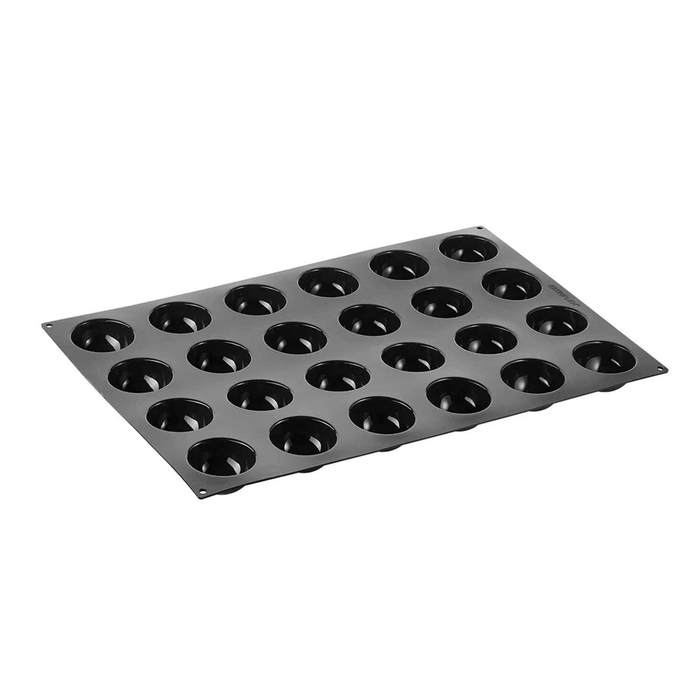 MOLDE SILICONE 60X40CM 24 SEMIESFERAS Ø7X4CM - PAVONI - 8029248071070