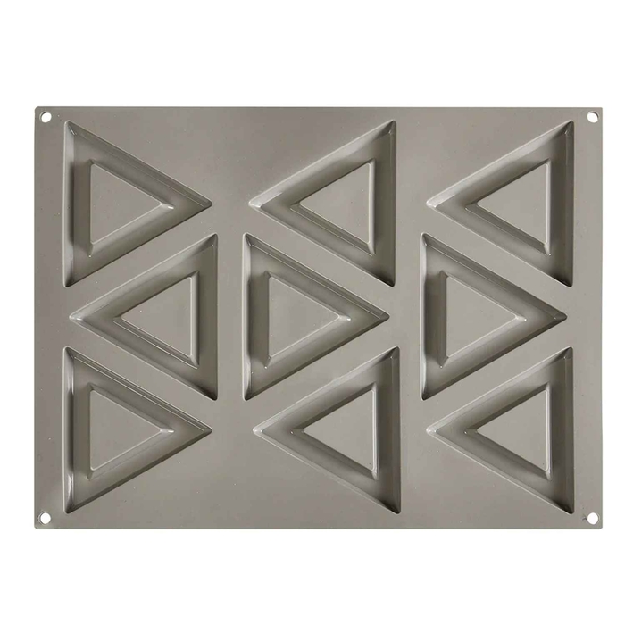 MOLDE SILICONE 30X40CM 9 TRIANGOLO 12CM - PAVONI - 8029248325708