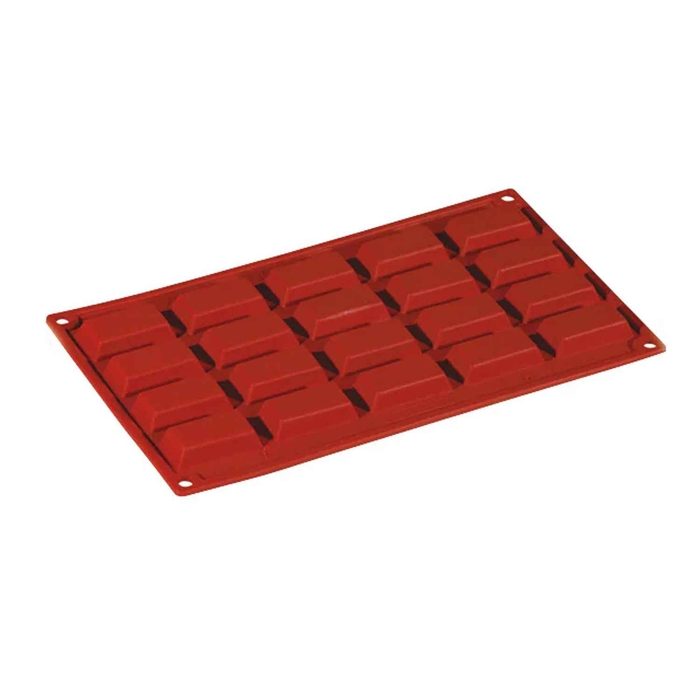 MOLDE SILICONE 300X175MM C/20 FORMAS RECTANGULAR - PAVONI - 8029248022102