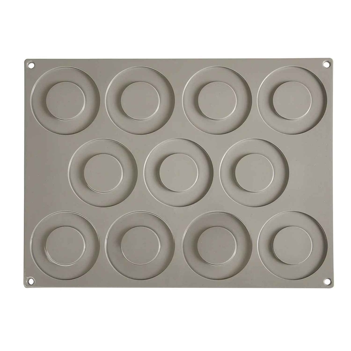 MOLDE SILICONE 30X40CM C/11 ANEIS Ø9CM - PAVONI - 8029248325630