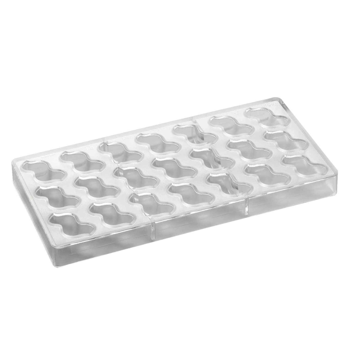 BOMBOM POLIC MOLD 275x135MM 21 CAVITIES - PAVONI - 8029248332867