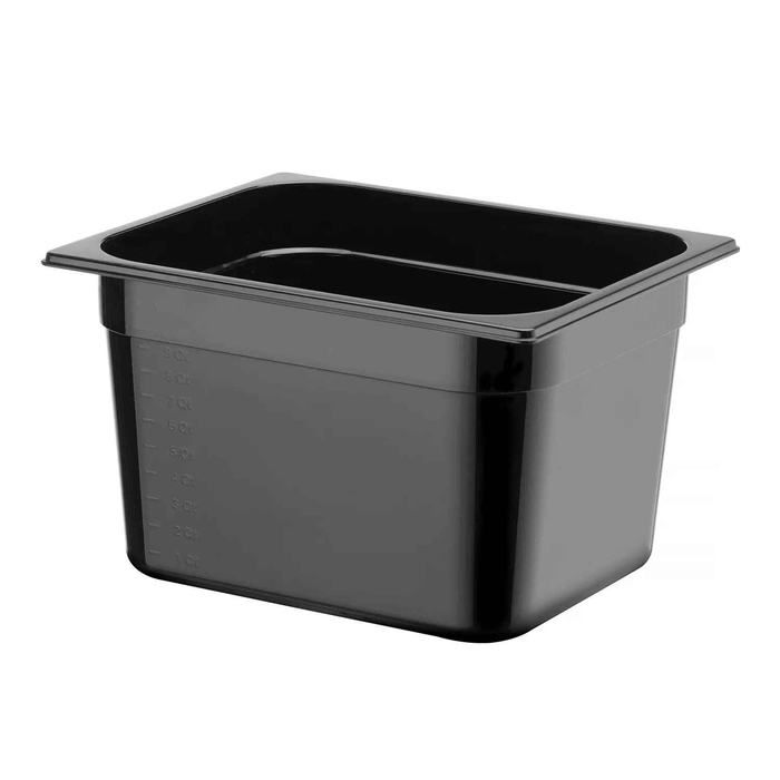 CONTAINER PP BLACK GN1/2 100MM - HENDI - 8711369862421