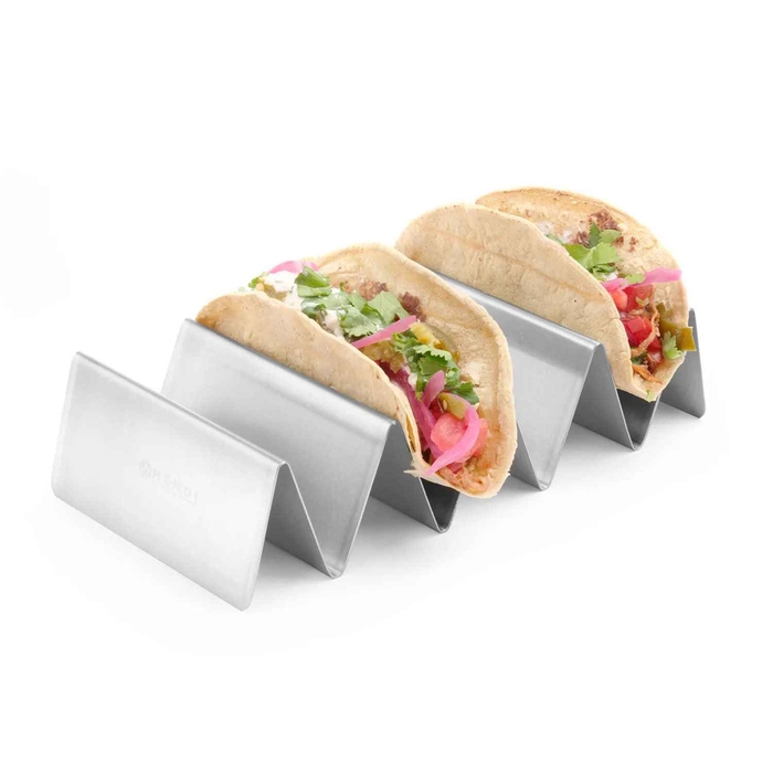 SUPORTE 4 TACOS INOX 135X115XH50MM 429457 - HENDI - 8711369429457