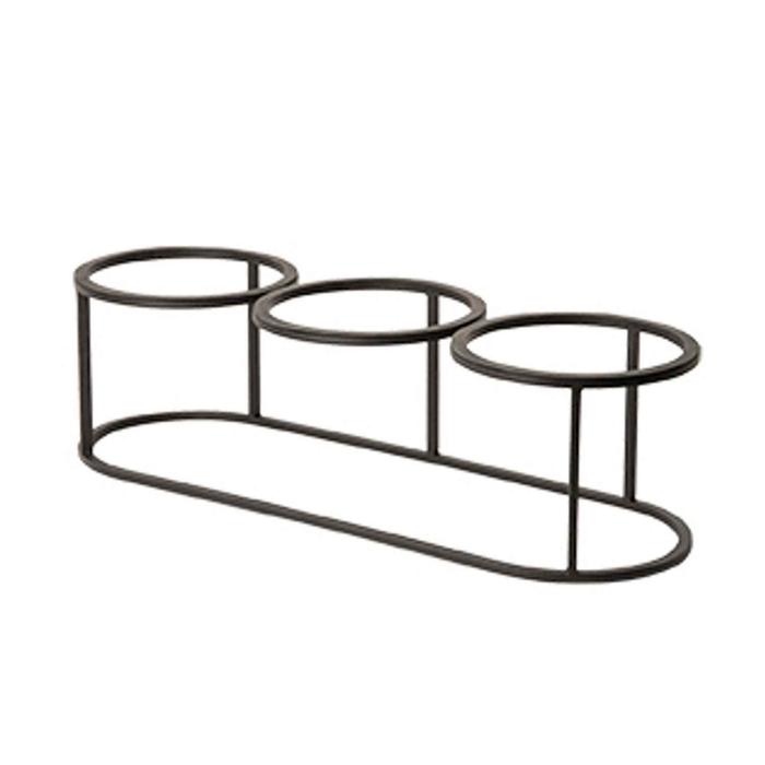 SUPORTE BUFFET TRIPLO PRETO 662X218X180MM BU_TR021 - CRASTER - 2310010009