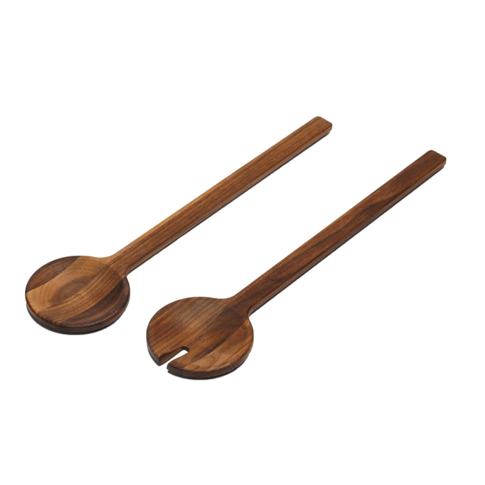 CONJ TALHERES SALADA MADEIRA WALNUT 35.5CM SET_SSW - CRASTER - 2310010032