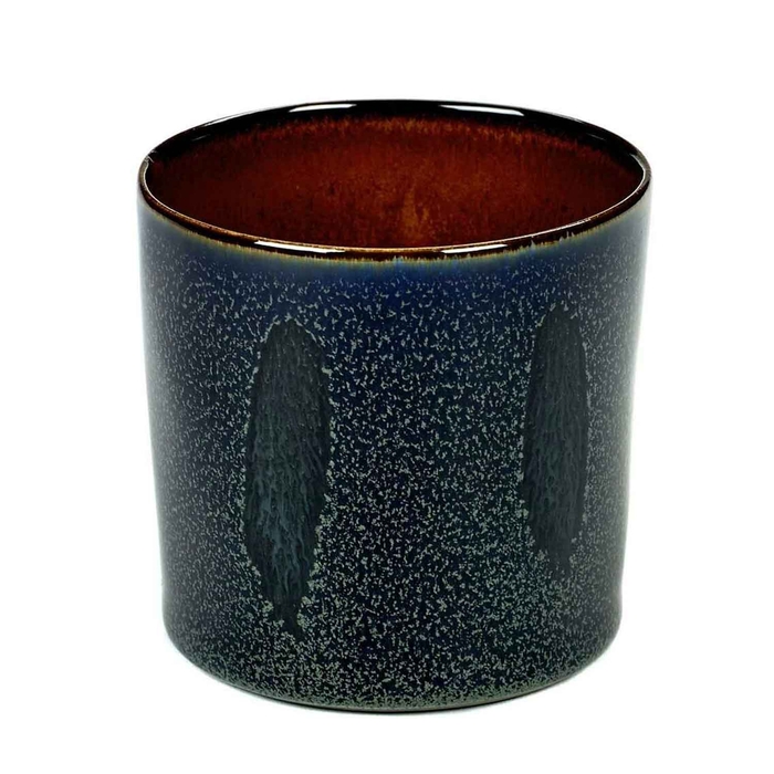 TERRE DE REVES TAÇA DARK BLUE/RUST Ø7.5XH7.5CM  - SERAX - 5420000740174