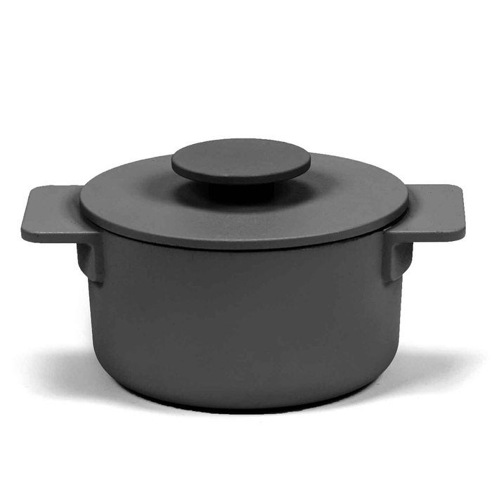 SURFACE IRON BLACK POT W/LID Ø15CM 1L - SERAX - 5420000770218