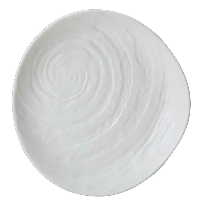 SCAPE MELAMINE WHITE PLATE Ø28CM - STEELITE - 5018461534472