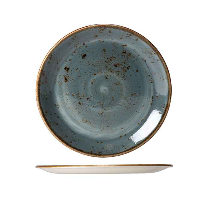 PRATO RASO COUPE Ø25.25CM CRAFT AZUL 11300566 - STEELITE - 5018461380512