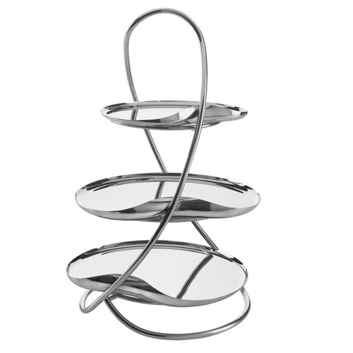 EXPOSITOR BUFFET 3ANDARES INOX Ø24XH42CM 5977RW014 - STEELITE - 5055202620117