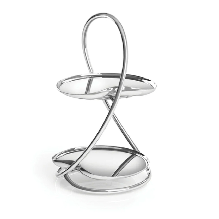 EXPOSITOR BUFFET 2ANDARES INOX Ø12XH21CM 5977RW106 - STEELITE - 5055202623040