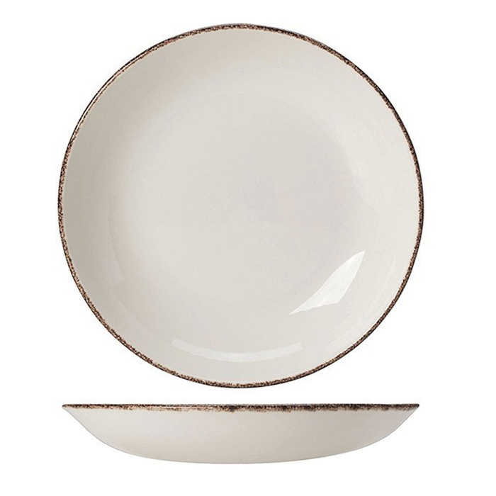 PRATO FUNDO COUPE Ø21.6CM BROWN DAPPLE 17140570 - STEELITE - 5018461539583