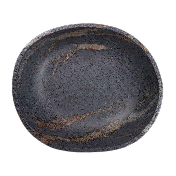 GRAY MELAMINE BOWL 37.5X32XH9.2CM - STEELITE - 5018461662458