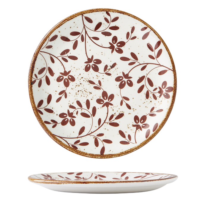 PRATO Ø15.25CM FLORA BROWN 18030568 - STEELITE - 5018461774168