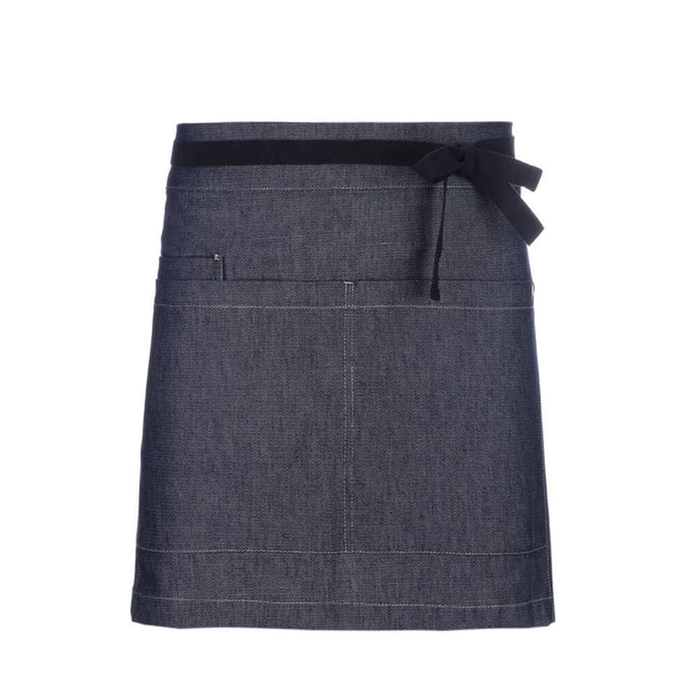 ROYAL SHORT APRON DENIM BLUE STRIP W/POCKET  - MARTIFORM - 5600968401267