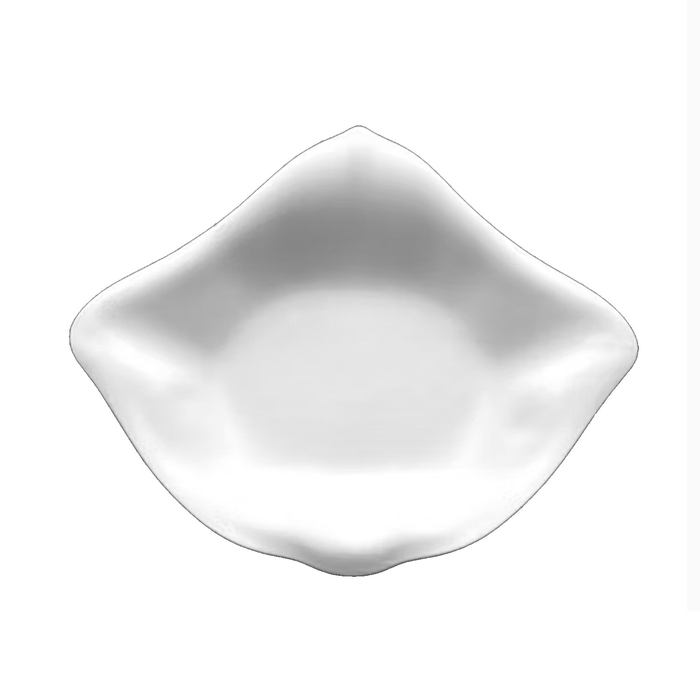 PRATO RAIA FUNDO BRANCO MATE 31.5X25CM 110012 - COOKPLAY - 8436557253545