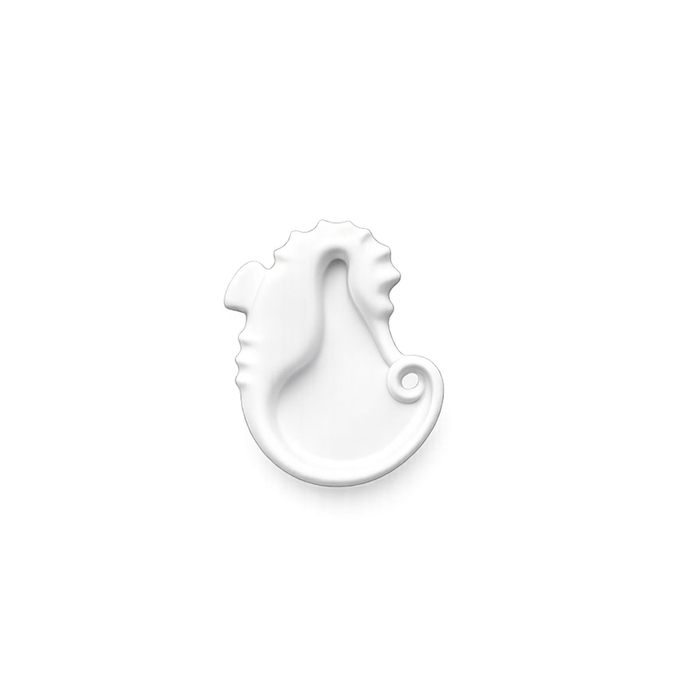 PRATO CAVALO MARINHO BRANCO MATE 9.5X7.5CM 110017 - COOKPLAY - 8436557253569