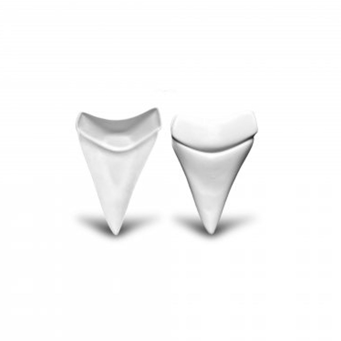 DENTE TUBARAO TAMPA BRANCO 13.5X10XH2.5CM 110009 - COOKPLAY - 8436557253521