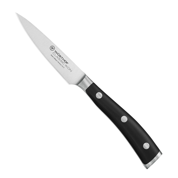CLASSIC IKON BLACK PARING KNIFE 9CM BLADE 4086/09 - WUSTHOF - 4002293108612