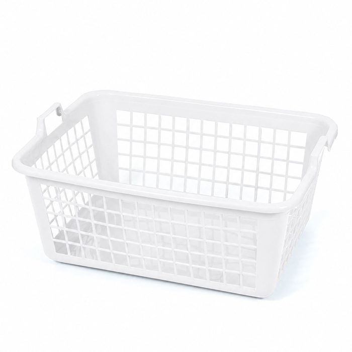 CESTO ROUPA C/ASAS 63X46,5XH26,5CM BRANCO 443 - DOMPLEX - 5601183443001