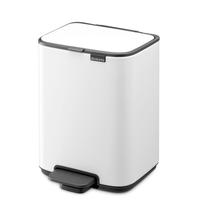 BALDE LIXO BO 4LT BRANCO C/PEDAL 236723 - BRABANTIA - 8710755236723