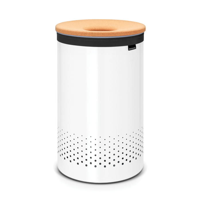 CUBA P/ROUPA SUJA BRANCO 60LT C/T CORTIÇA 104404 - BRABANTIA - 8710755104404