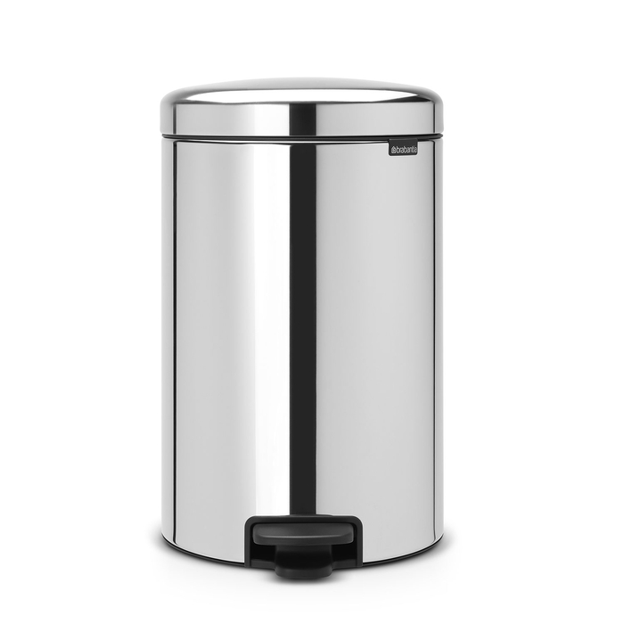 BALDE LIXO NEW ICON C/PEDAL 20L INOX BRILHA 113987 - BRABANTIA - 8710755113987
