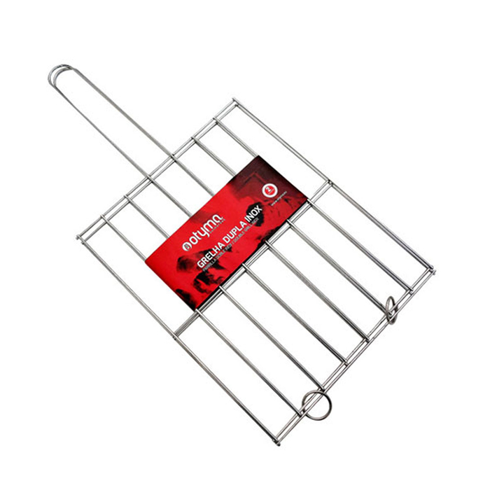GRELHA DUPLA INOX 32X26CM Nº4 GI04 09490004 - PALMA & PALMA - 5605169059286