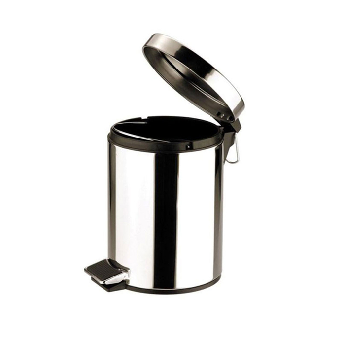 S.STEEL ROUND PEDAL BIN 12L - PALMA & PALMA - 4891342501234