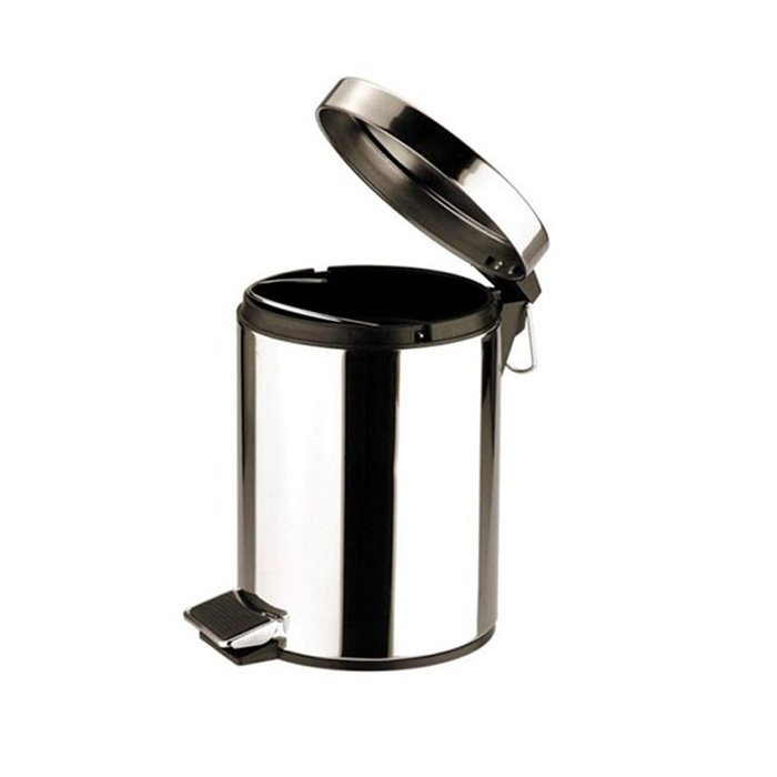 S.STEEL ROUND PEDAL BIN 5L - PALMA & PALMA - 5605169033811