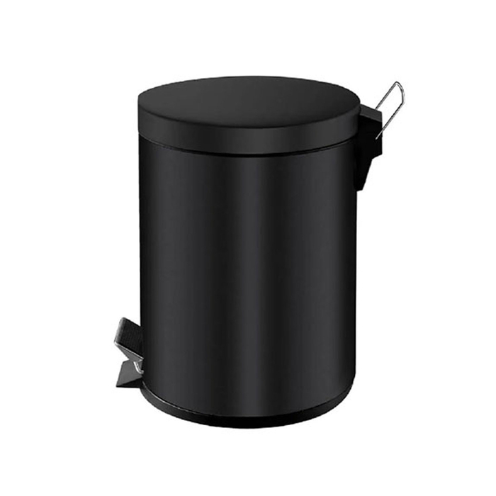 BALDE LIXO IRIS PINTADO PRETO 5LT 8500005 - PALMA & PALMA - 5605169051457