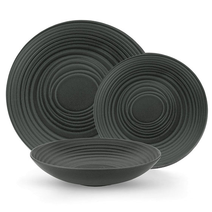 PRATO COUPE 21CM BLACK SAND CAFECLEAN FF6020570743 - MESA CERAMICS - 05600498205892