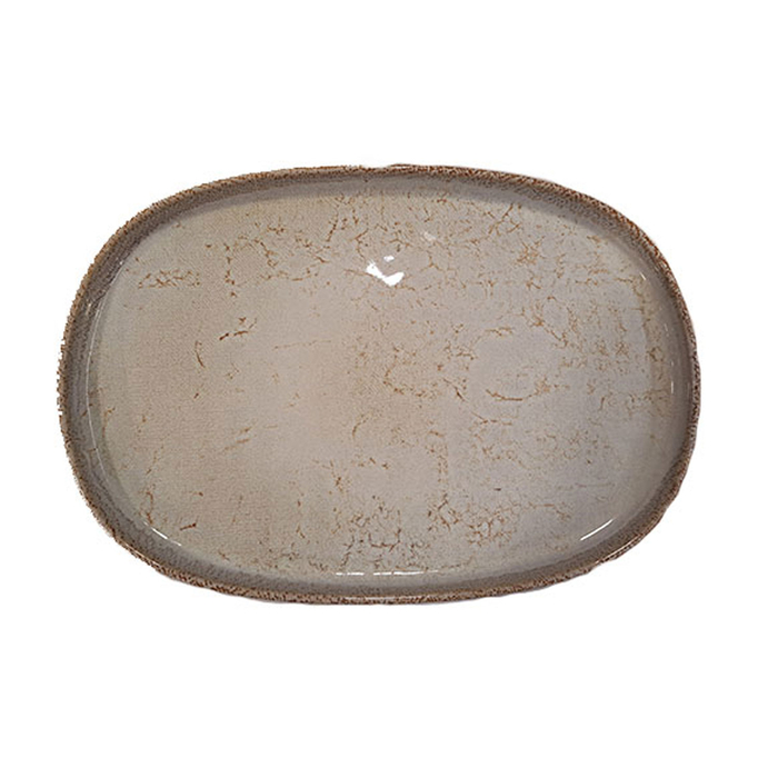 TRAVESSA 33CM UNO LILY WHITE LINEN FF0390461324 - MESA CERAMICS - 05600498207018