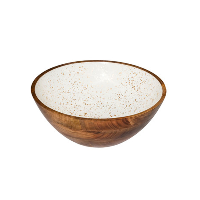 TAÇA MADEIRA/WHITE Ø30XH10CM WCC3030W - STYLEPOINT - 8719874216043
