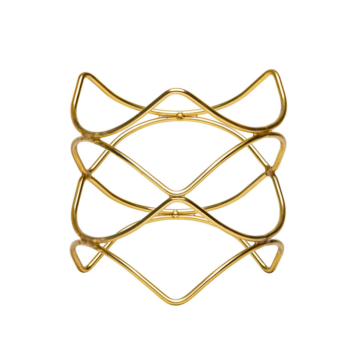 SUPORTE BUFFET ROUND GOLD 21.5X21X20CM MST-ST608GD - STYLEPOINT - 8718444376514