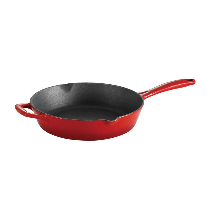 FRIGIDEIRA FERRO 25CM VERMELHA C/CABO E ASA 31700205 - TRAMONTINA - 7891114065251