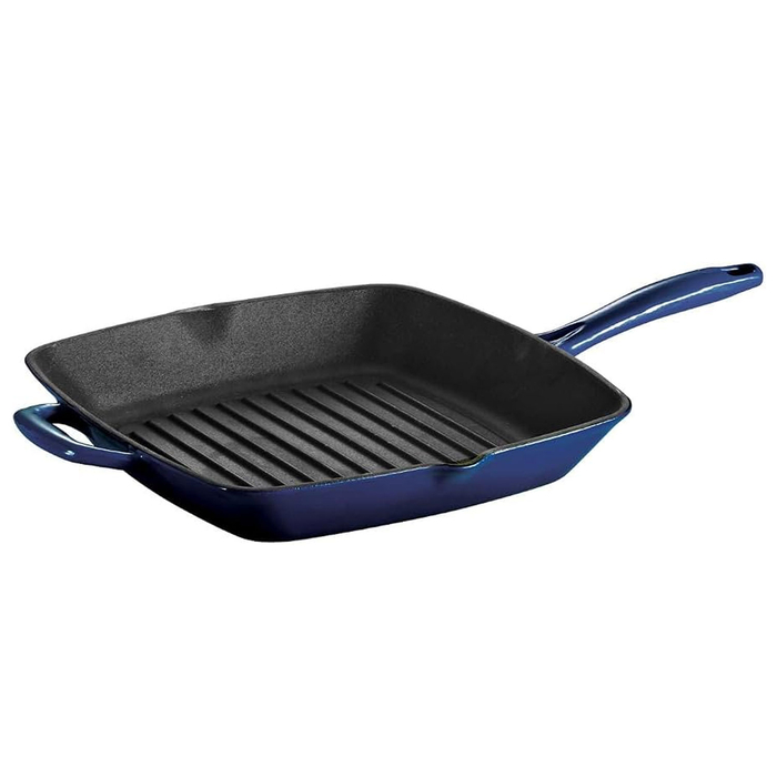 GRELHADOR FERRO 27X27CM AZUL C/CABO E ASA 31700210 - TRAMONTINA - 7891114065305